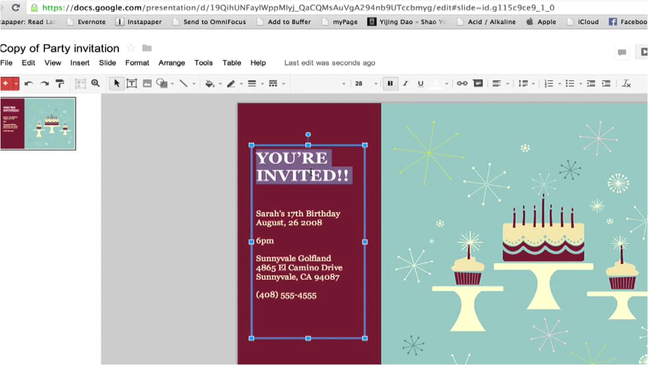 Party Invitation Template Google Docs How to Create A Party Invitation In Google Documents