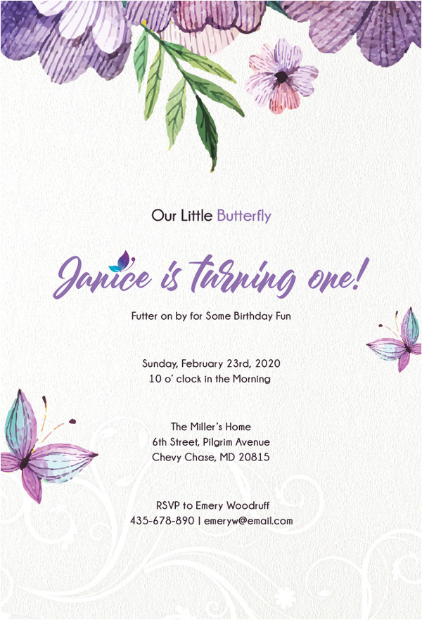 Party Invitation Template Jpg 30 First Birthday Invitations Free Psd Vector Eps Ai