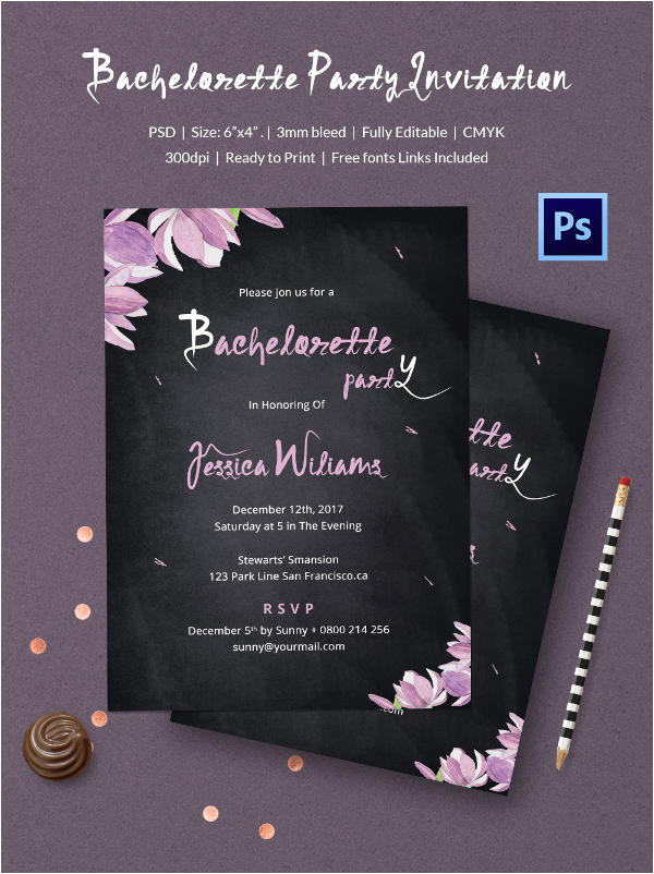 Party Invitation Template Jpg Chalkboard Invitation Template 45 Free Jpg Psd