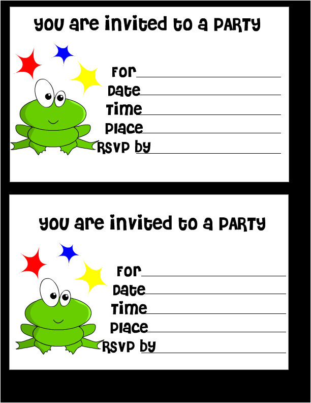 Party Invitation Template Printable Free Printable Birthday Invitation