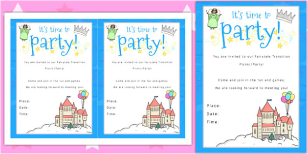 Party Invitation Template Twinkl Fairytale themed Picnic and Party Invitation Invitation