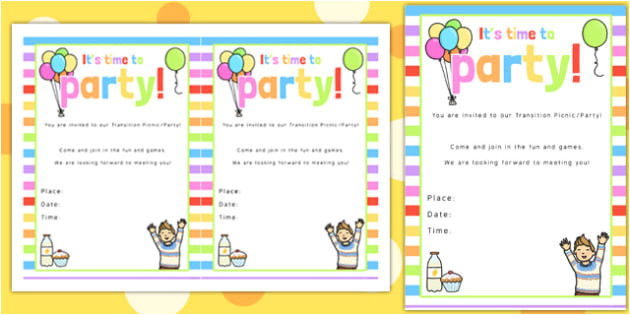 Party Invitation Template Twinkl Rainbow themed Picnic and Party Invitation Rainbow