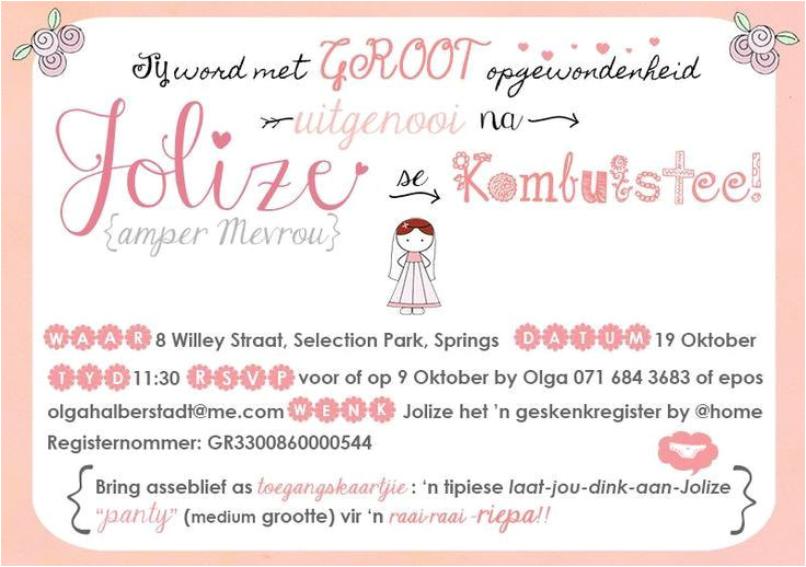 Party Invitation Templates In Afrikaans Kombuistee Uitnodigings Idees Google Search Kitchen
