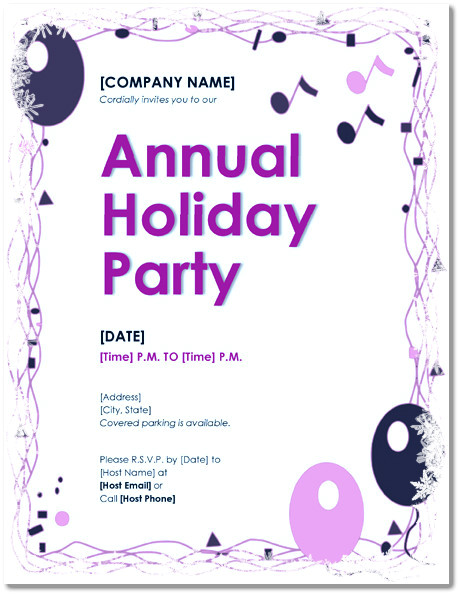 Party Invitation Templates Word Free Holiday Party Invitations 9 Templates In Pdf Word