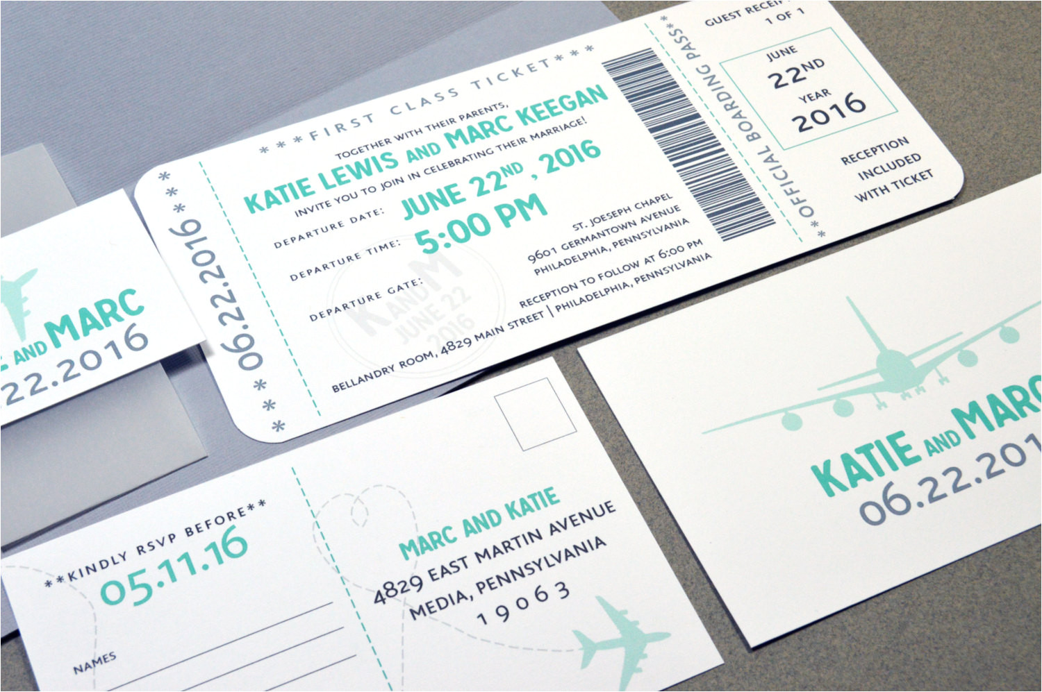 Plane Ticket Wedding Invitation Template Boarding Pass Wedding Invitations Plane Ticket by