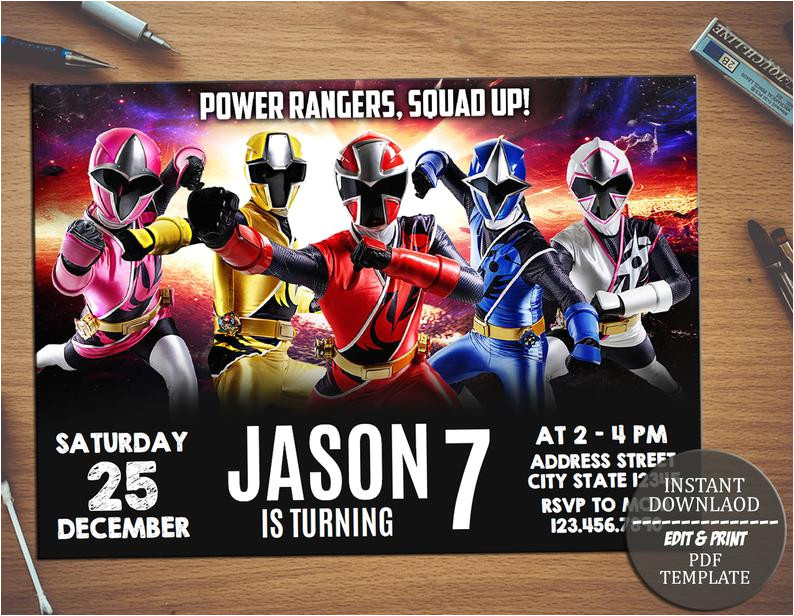 Power Rangers Birthday Invitation Template Power Rangers Invitation Power Rangers Birthday Partypower Power Rangers Birthday Invitation Template Power Rangers Invitation Power Rangers Birthday Partypower