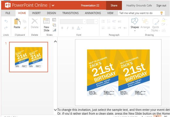 Powerpoint Birthday Invitation Template Birthday Invitation Maker Templates for Powerpoint