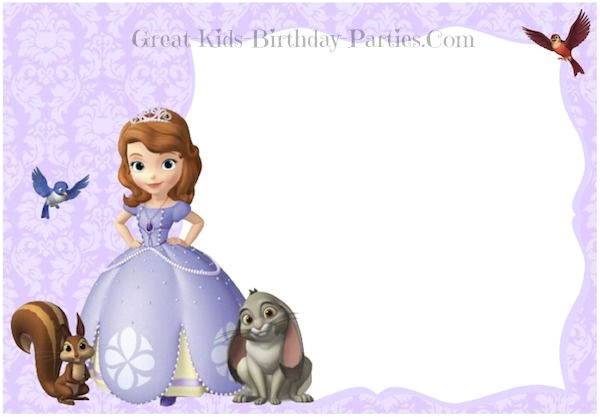 Princess sofia Birthday Invitation Blank Template sofia the First Invitations In 2019 Savannah 39 S Bdays