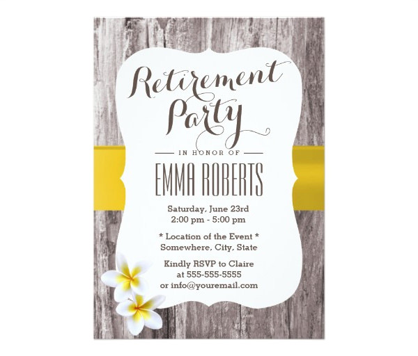 Retirement Party Invitation Template 36 Retirement Party Invitation Templates Psd Ai Word