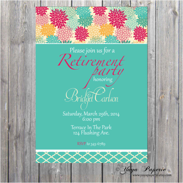 Retirement Party Invitation Template Download 36 Retirement Party Invitation Templates Psd Ai Word