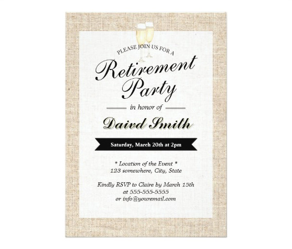 Retirement Party Invitation Template Download 36 Retirement Party Invitation Templates Psd Ai Word