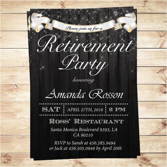Retirement Party Invitation Template Elegant Retirement Party Invitations by Diypartyinvitation