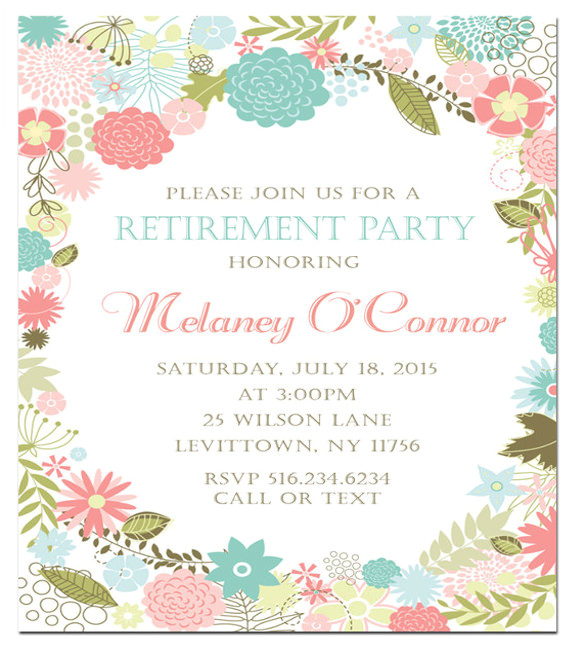 Retirement Party Invitation Template Retirement Party Invitation Template 36 Free Psd format