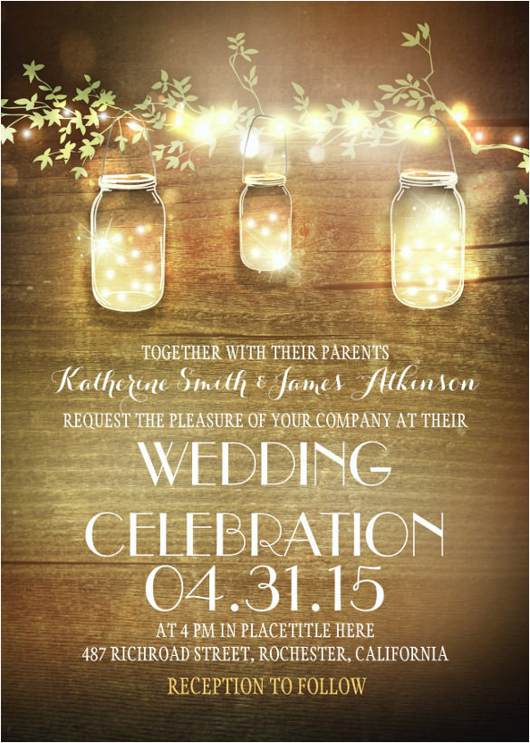 Rustic Wedding Invitation Template Free Download 28 Rustic Wedding Invitation Design Templates Psd Ai