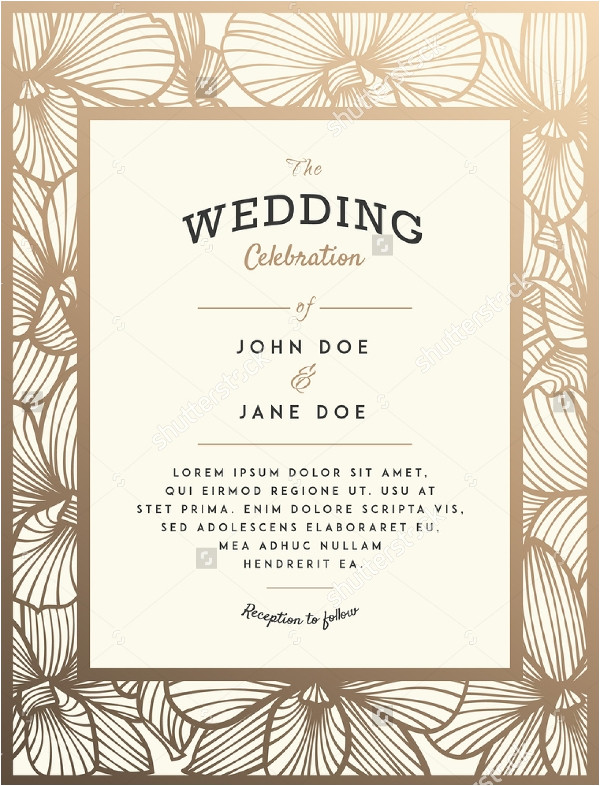 Simple and Elegant Wedding Invitation Template 30 Elegant Wedding Invitations Free Psd Vector Ai Ep