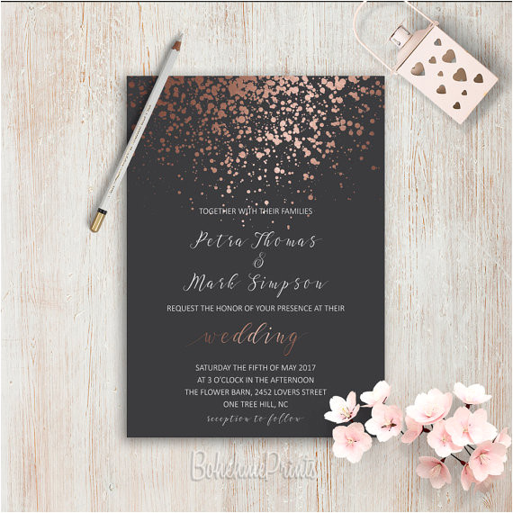 Simple Elegant Wedding Invitation Template Elegant Wedding Invitations Simple Wedding Invitation Rose