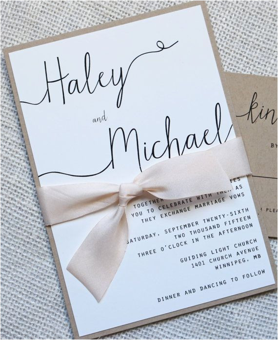Simple Elegant Wedding Invitation Template Modern Wedding Invitation Simple Wedding Invitation