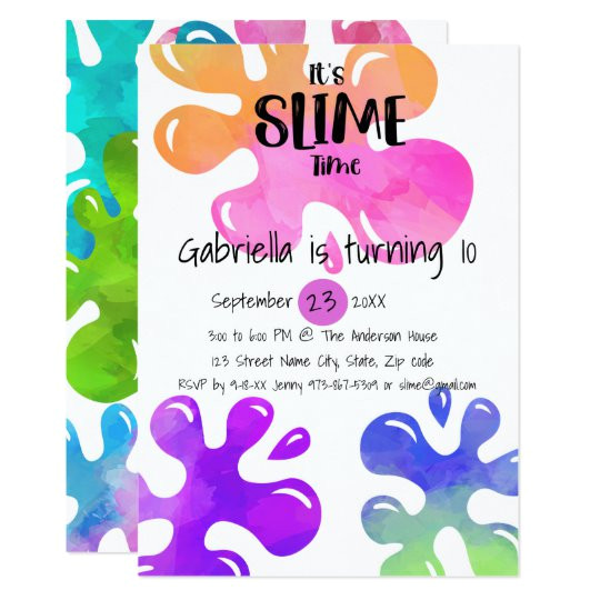 Slime Party Invitation Template It 39 S Slime Time Birthday Party Invitation Zazzle Com Slime Party Invitation Template It 39 S Slime Time Birthday Party Invitation Zazzle Com