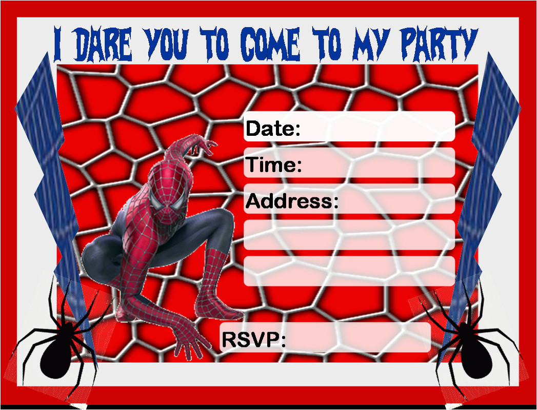 Spiderman Birthday Invitation Template Free Spiderman Party Ideas Creative Printables