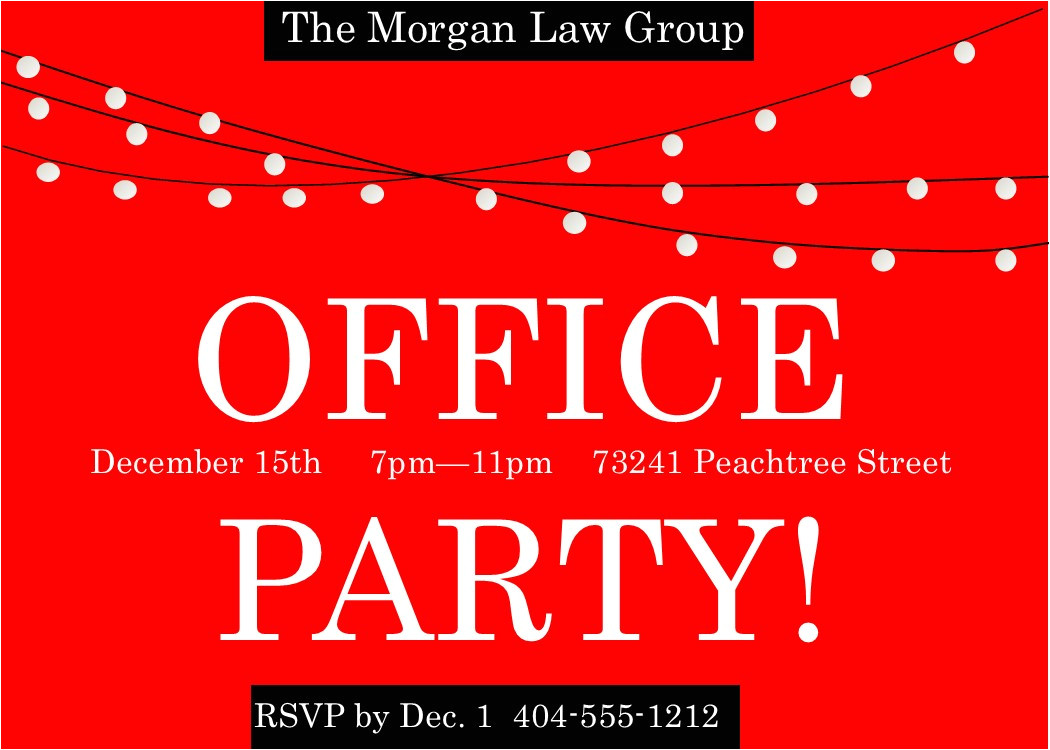 Staff Party Invitation Template 150 Corporate Christmas Party Invitations