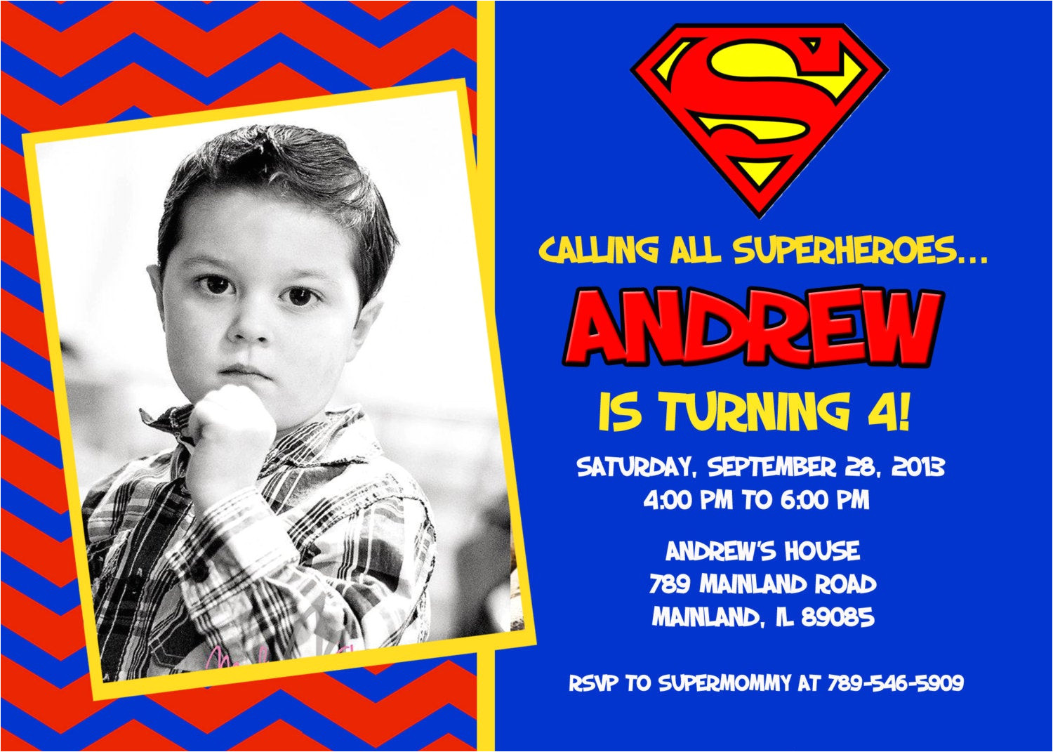 Superman Birthday Invitation Template Chandeliers Pendant Lights