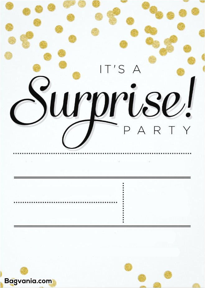 Surprise Party Invitation Template Free Printable Surprise Birthday Invitations Free