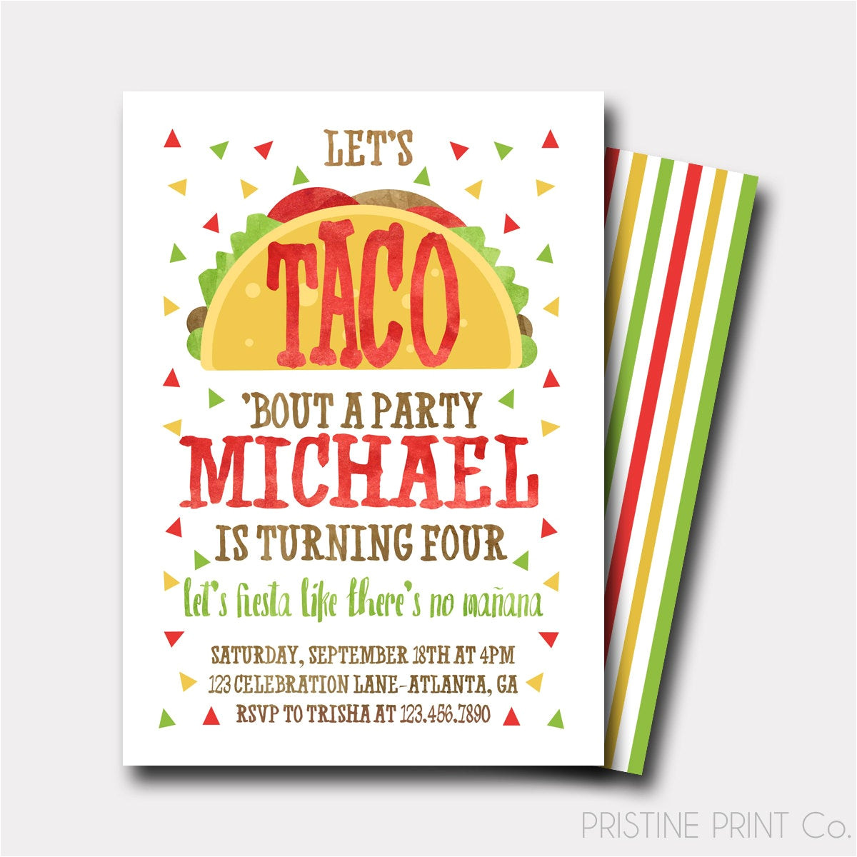 Taco Party Invitation Template Free Taco Birthday Invitation Fiesta Birthday Invitation Fiesta
