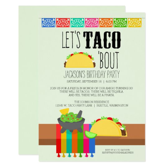 Taco Party Invitation Template Taco 39 Bout Birthday Party Invitation Zazzle Com Taco Party Invitation Template Taco 39 Bout Birthday Party Invitation Zazzle Com