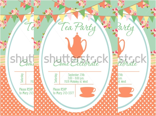 Tea Party Invitation Template Word 22 Sample Tea Party Invitations Word Psd Ai