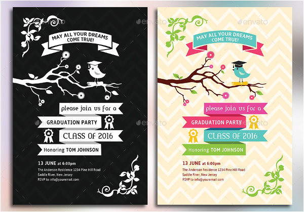 Template Invitation Party Vector 12 Graduation Party Invitations Psd Ai Vector Eps