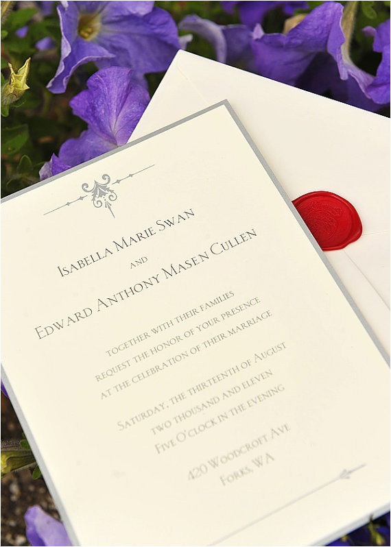 Twilight Wedding Invitation Template 17 Best Images About Twilight Saga On Pinterest Twilight