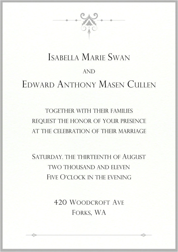 Twilight Wedding Invitation Template 750 Best Images About Everything Twilight On Pinterest