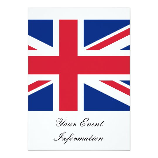 Union Jack Party Invitation Template Free Union Jack Flag Great Britain Party event Invitation