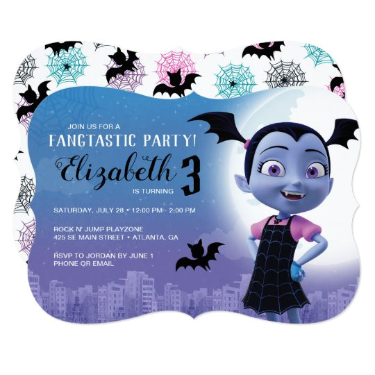 Vampirina Birthday Invitation Template Vampirina Birthday Invitation Zazzle Com