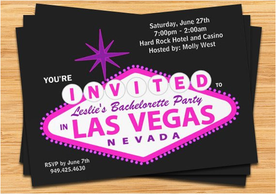 Vegas Wedding Invitation Template Las Vegas Invitation Templates