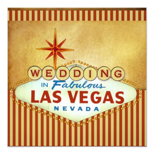 Vegas Wedding Invitation Template Las Vegas Wedding Invitation Template Zazzle
