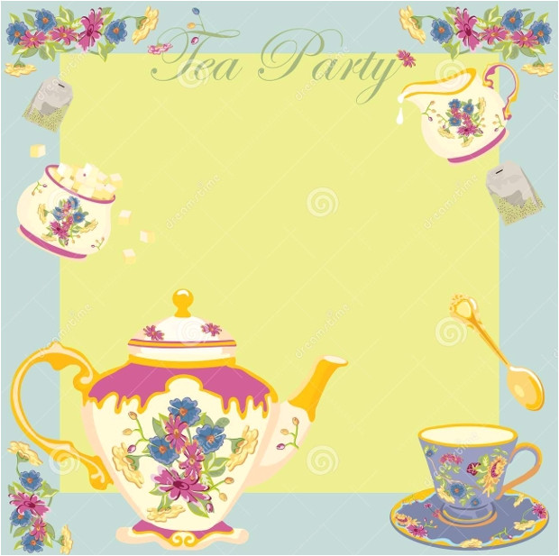 Victorian Tea Party Invitation Template 19 Tea Party Invitation Designs Printable Psd Ai Word