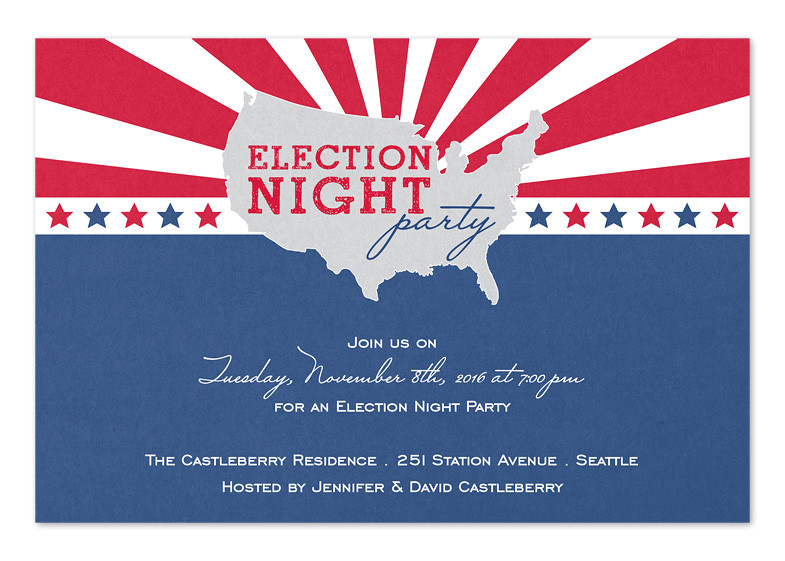 Viewing Party Invitation Template United States Election Party Invitations by Invitation