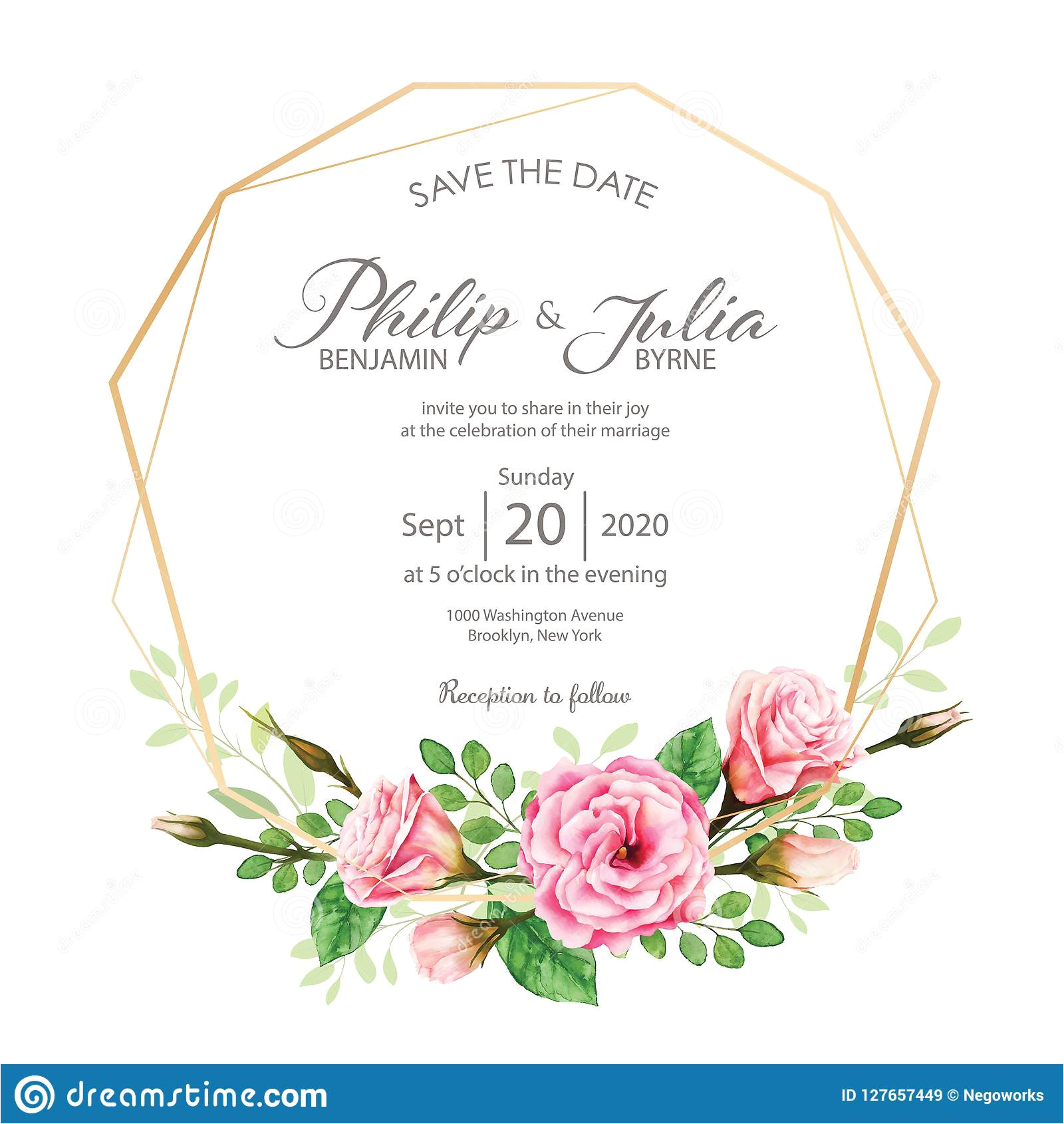 Wedding Invitation Designs Old Rose Beautiful Pink Floral Wedding Invitation Card On White Bg