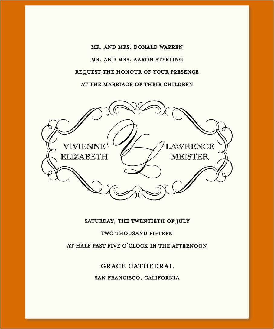 Wedding Invitation format Sample 12 Sample Wording for Wedding Invitations