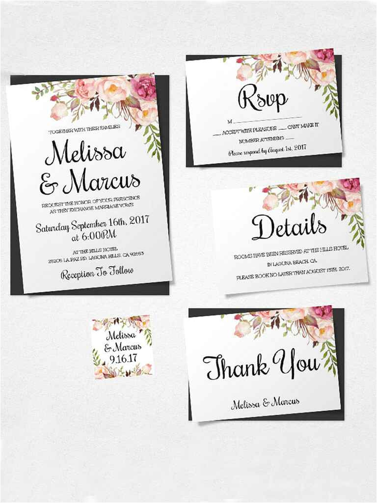 Wedding Invitation format Sample 16 Printable Wedding Invitation Templates You Can Diy