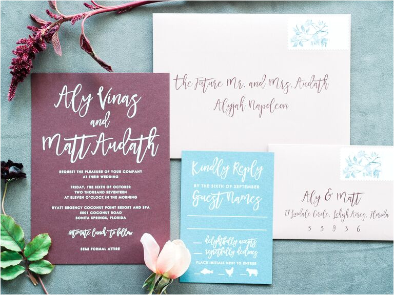 Wedding Invitation Name format How to Address Wedding Invitations