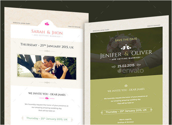 Wedding Invitation Outlook Template 11 Exceptional Email Invitation Templates Free Sample