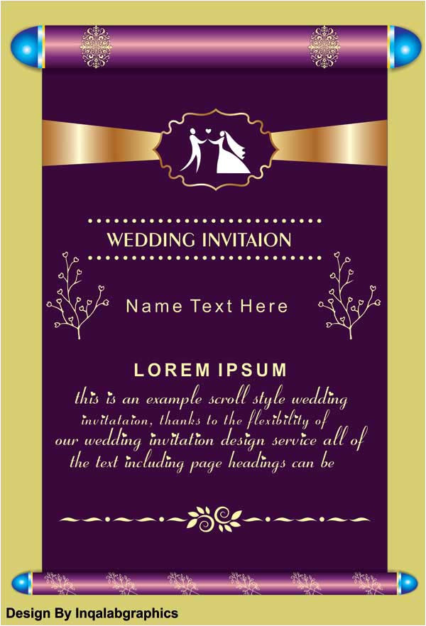 Wedding Invitation Template Cdr Wedding Invitation Templates Free Vector Cdr File