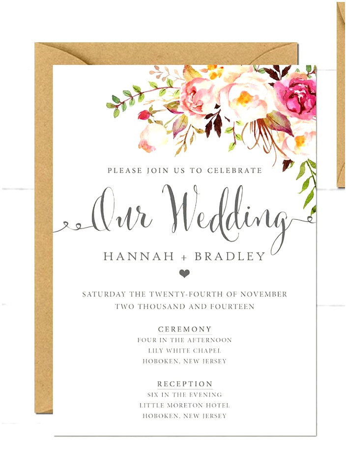 Wedding Invitation Template Doc Cricut Wedding Invitations Gangcraft Printable Studio