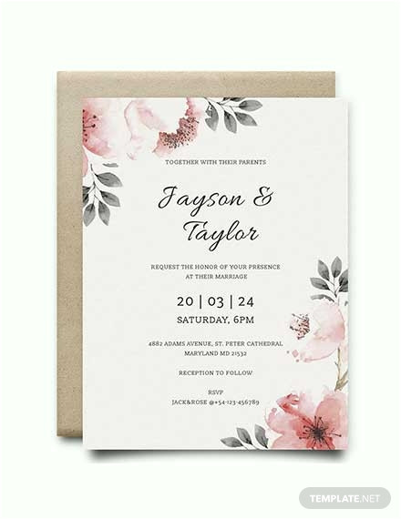 Wedding Invitation Template Doc Free Blank Wedding Invitation Template Download 344