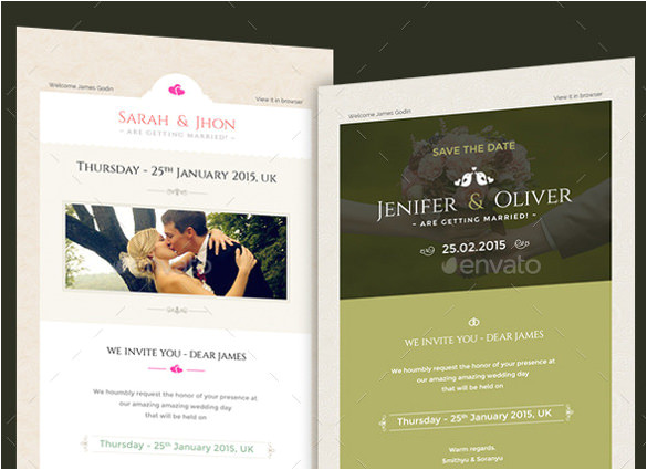 Wedding Invitation Template Email 11 Exceptional Email Invitation Templates Free Sample