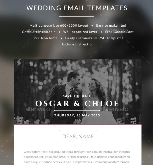 Wedding Invitation Template Email 30 Business Email Invitation Templates Psd Vector Eps