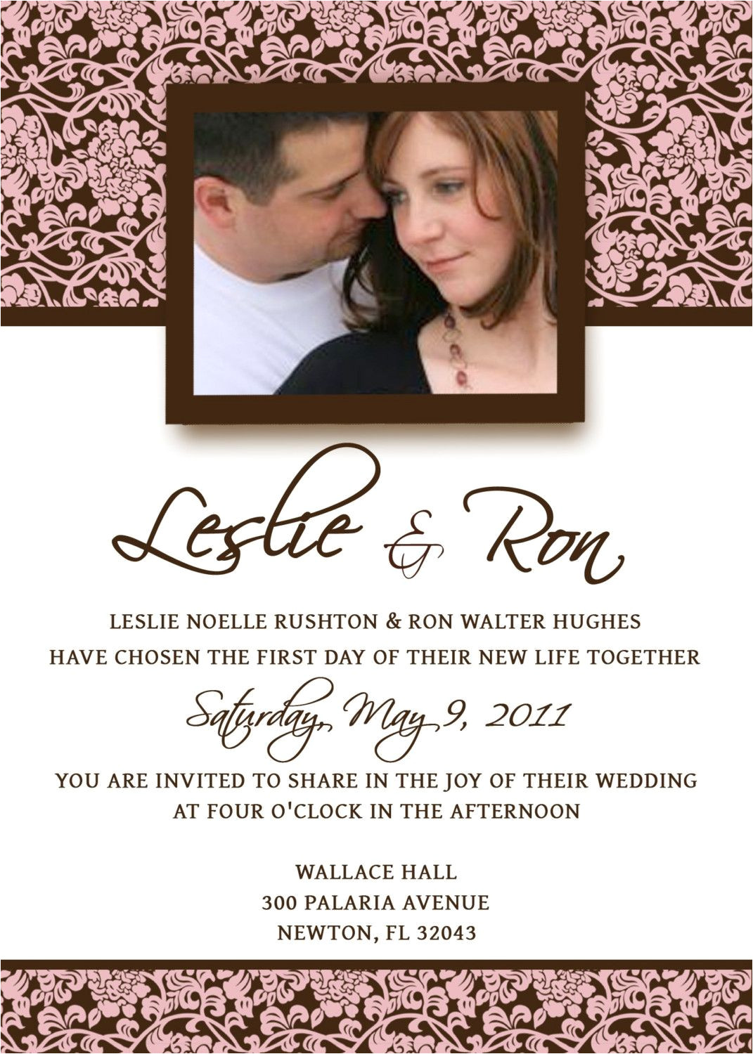 Wedding Invitation Template Email Homemade Wedding Invitation Template Invitation