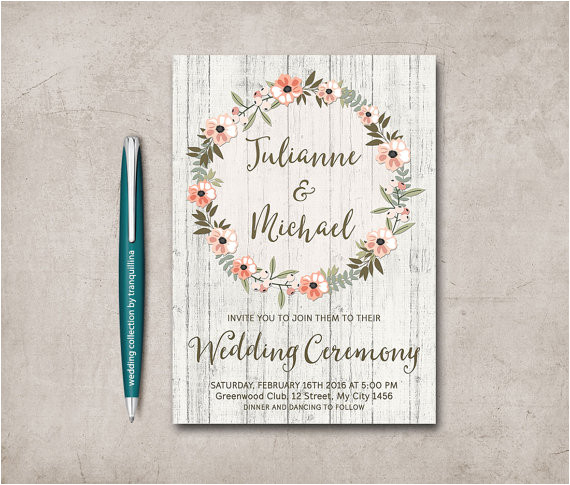 Wedding Invitation Template Etsy 13 Etsy Wedding Invite Templates Weddingmix